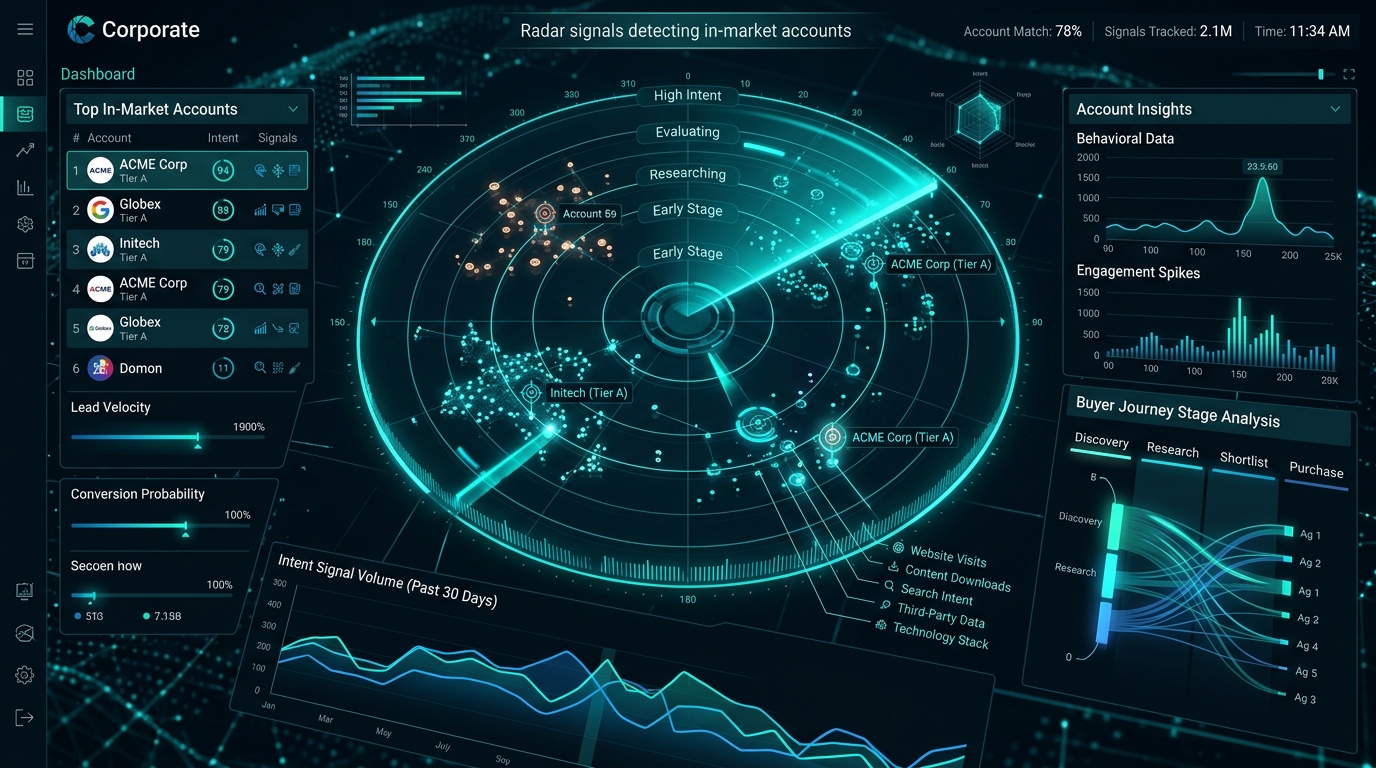 B2B Buyer Intent Data: Using Bombora, G2 & 6sense