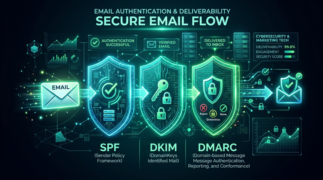 Email Authentication for B2B: SPF, DKIM, DMARC & BIMI Setup Guide