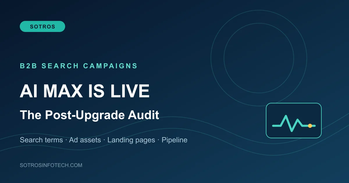 Google Ads AI Max Is Live: A Post-Upgrade Audit for B2B Search Campaigns